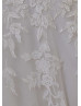 Beaded Ivory Lace Tulle Corset Back Fairytale Wedding Dress